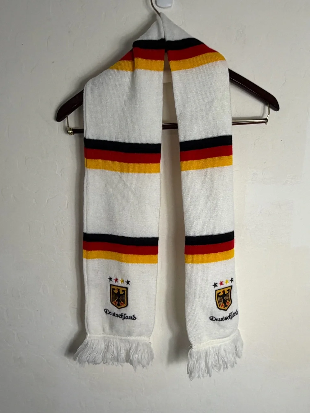 Deutschland scarf acrylic one size vintage very rare Vinatge